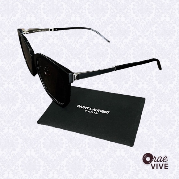 Authentic Yves Saint Laurent YSL SL M77/K Sunglasses – Black – Like New - Picture 3 of 5